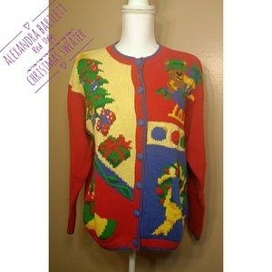 Alexandra Bartlett Red Ugly Christmas Sweater